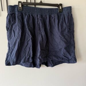 Maurices Navy Linen Shorts